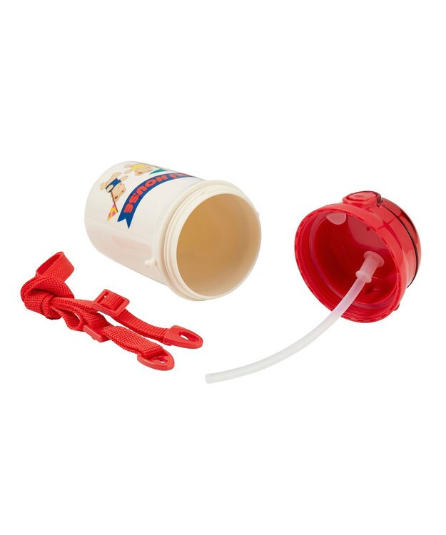 MIKI HOUSE HOT BISCUITS 【ミキハウス】 ミキハウスベア ストローホッパー（340ｍｌ） 赤