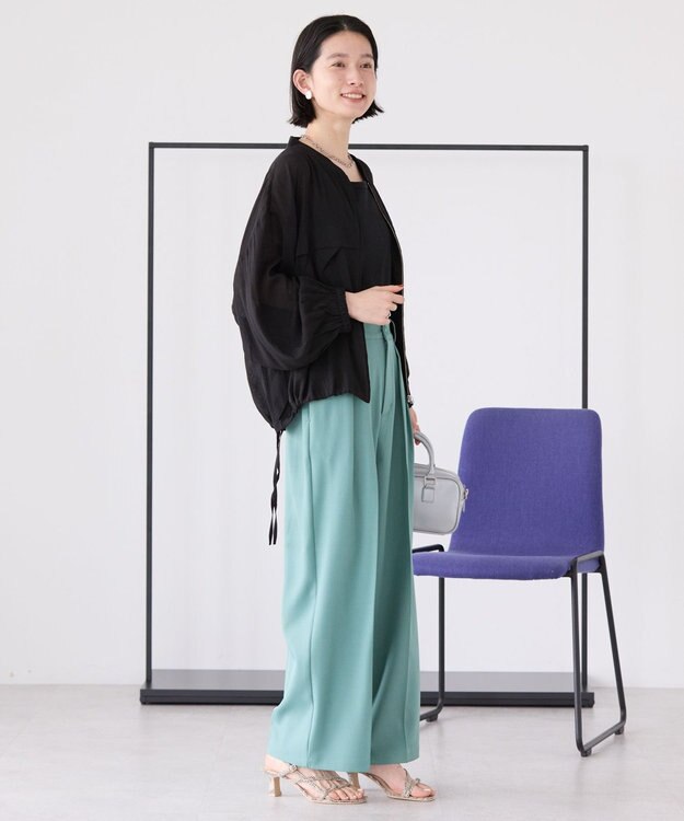 AMERICAN HOLIC タックワイドパンツ Green