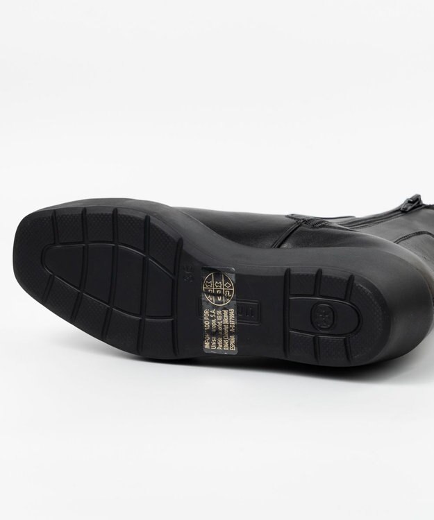 BONTRE 【UNISA/ウニサ】厚底ストレッチブーツ ブラック