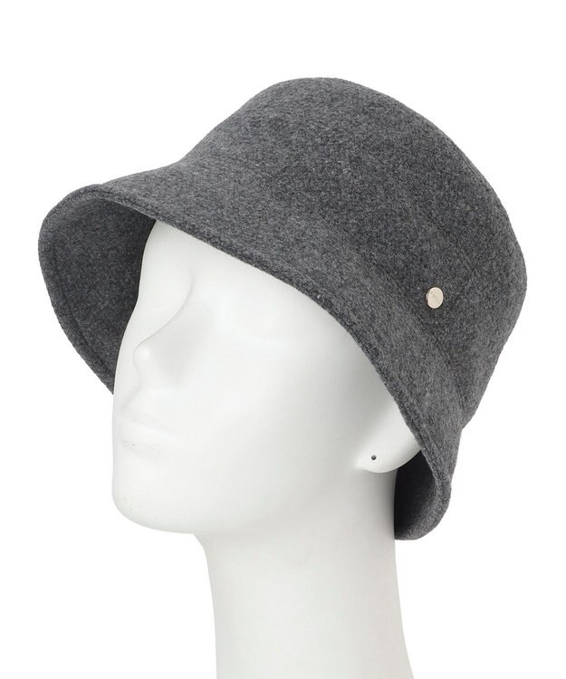 MOONBAT FURLA 【日本製】ドビー織ツイード 横ハギ ダウンクロッシェ／UV／抗菌防臭 ダークグレー