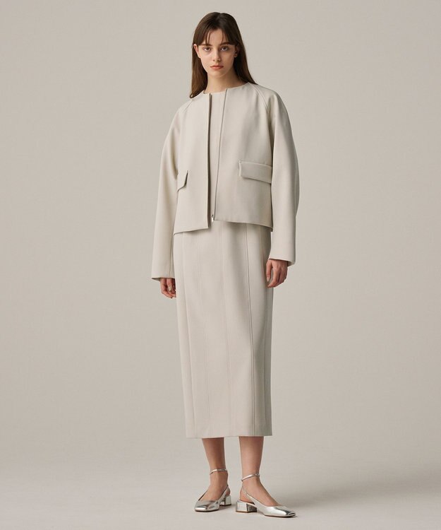 uncrave 【撥水・洗濯機洗い可】プルーフ ダブルクロス ブルゾン（uncrave WHITE） グレージュ