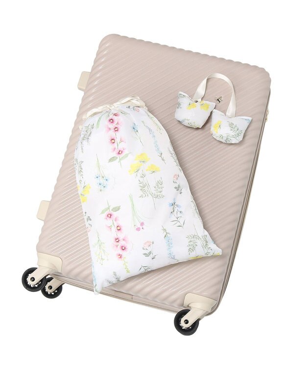 ACE BAGS & LUGGAGE 【雑誌掲載】 HaNT×Jewelna Rose コラボ スーツケース Mサイズ 06822 ハント ジュエルナローズ ショコラクリーム
