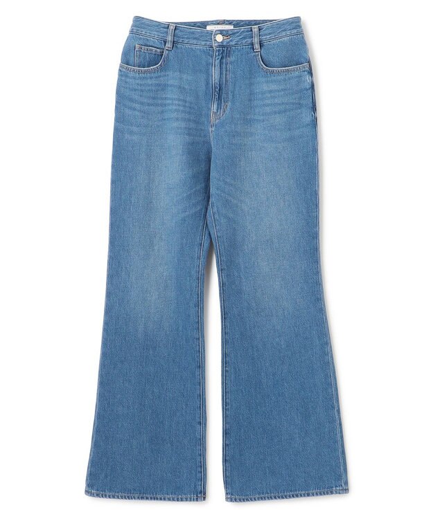 BEIGE， 【洗える・Oggi 11月号掲載】NAVIGLIO / フレアシルエットデニムパンツ L.Indigo