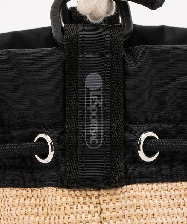 RAFFIA MINI BUCKET/ブラックラフィア / LeSportsac RAFFIA MINI BUCKET/ブラックラフィア / LeSportsac