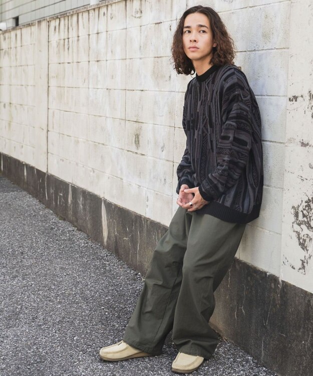 WEGO 3Dニットプルオーバー ブラック