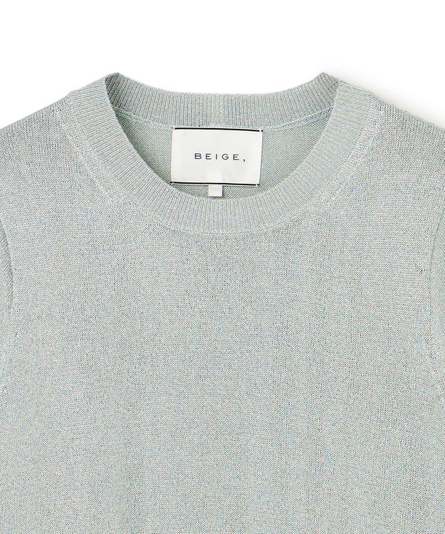 BEIGE， SMITHONITE / リュクスグリッター コクーンプルオーバー Sax