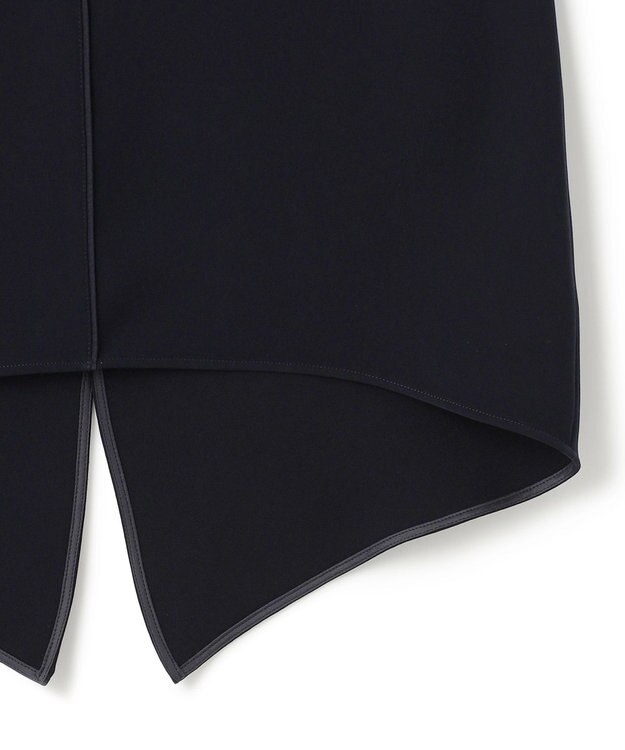 ICB L 【UVカット・防シワ・洗える】ライトダブルクロス Tブラウス ネイビー系