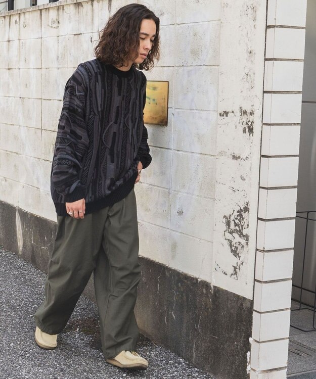 WEGO 3Dニットプルオーバー ブラック