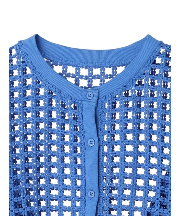 Green Parks ・ＳＵＧＡＲ　ＳＰＯＯＮ　ハナレースカーディガン Blue