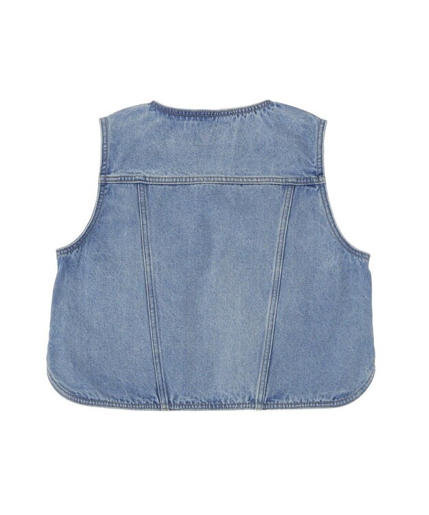 AMERICAN HOLIC ショート丈デニムベスト Light Indigo