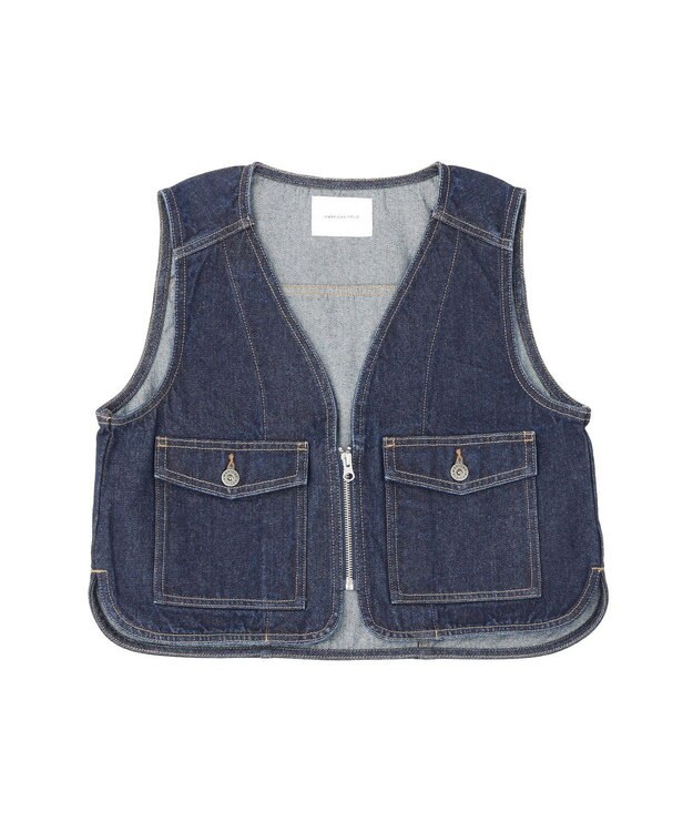 AMERICAN HOLIC ショート丈デニムベスト One Wash