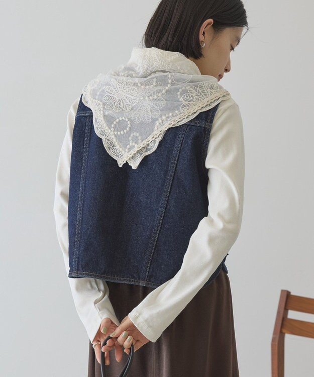 AMERICAN HOLIC ショート丈デニムベスト One Wash