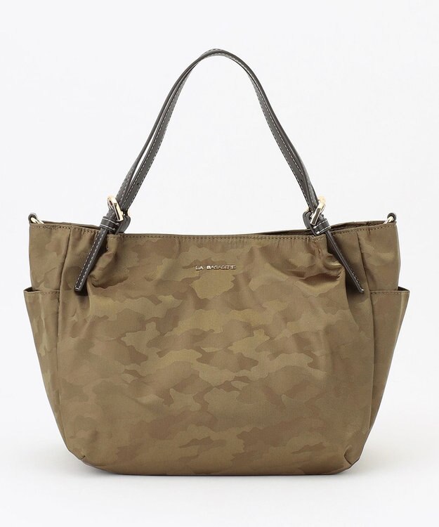 LA BAGAGERIE シャドージャカード 2WAYミニトートバッグ カーキ