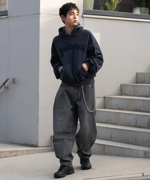 WEGO チェーン付きバルーンパンツ スミクロ