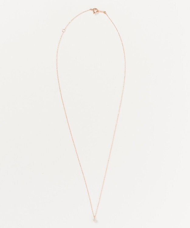 Phoebe 【K10RG】グラインダイヤモンドネックレス/全長:40cm ローズゴールド