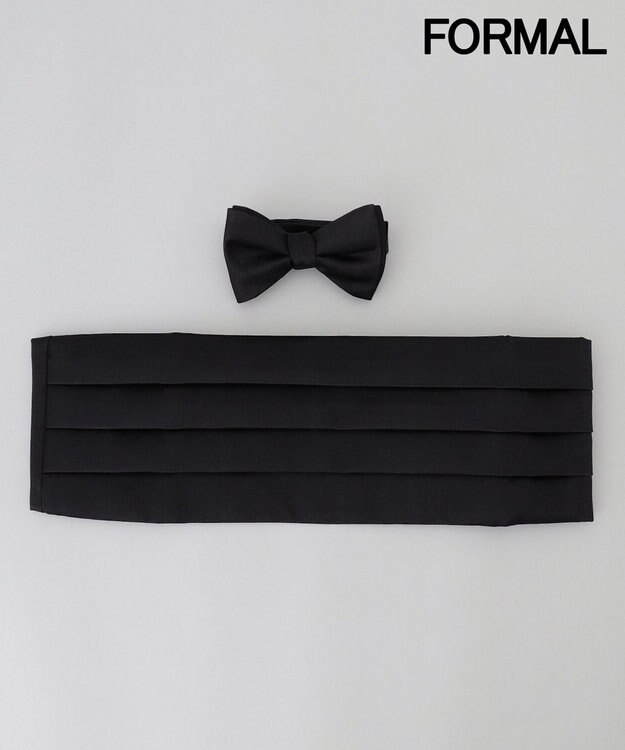 GOTAIRIKU 【WEAR BLACK】フォーマル用 ボウタイ カマーバンドセット ネイビー系