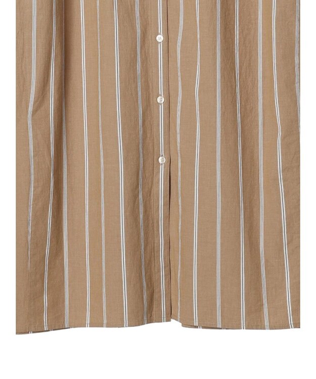 AMERICAN HOLIC イージーケア＋接触冷感丈違い強撚ワッシャーワンピース Stripe Beige