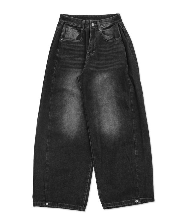 WEGO ブラストワイドデニム ブラック