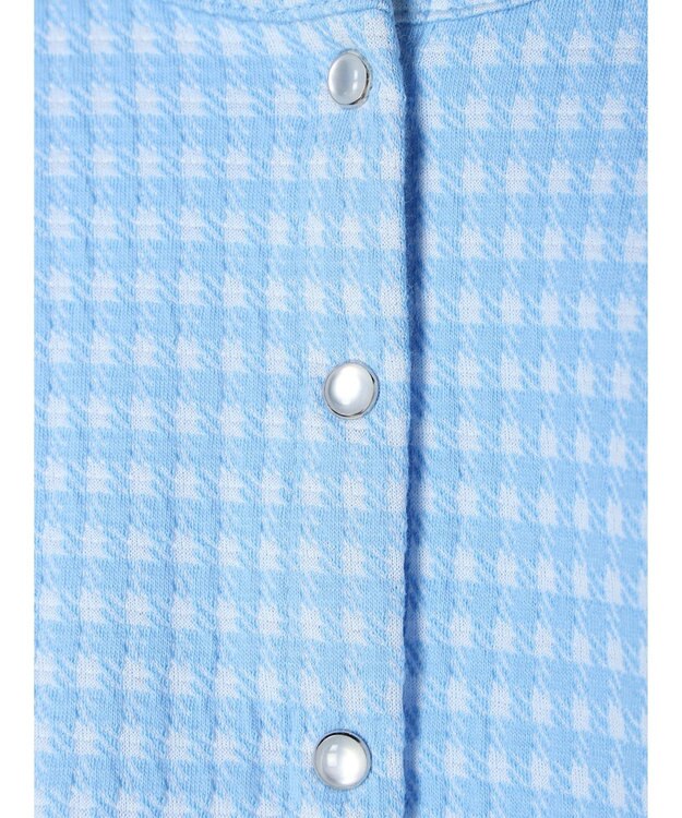 earth music&ecology カットジャガードカーディガン Blue