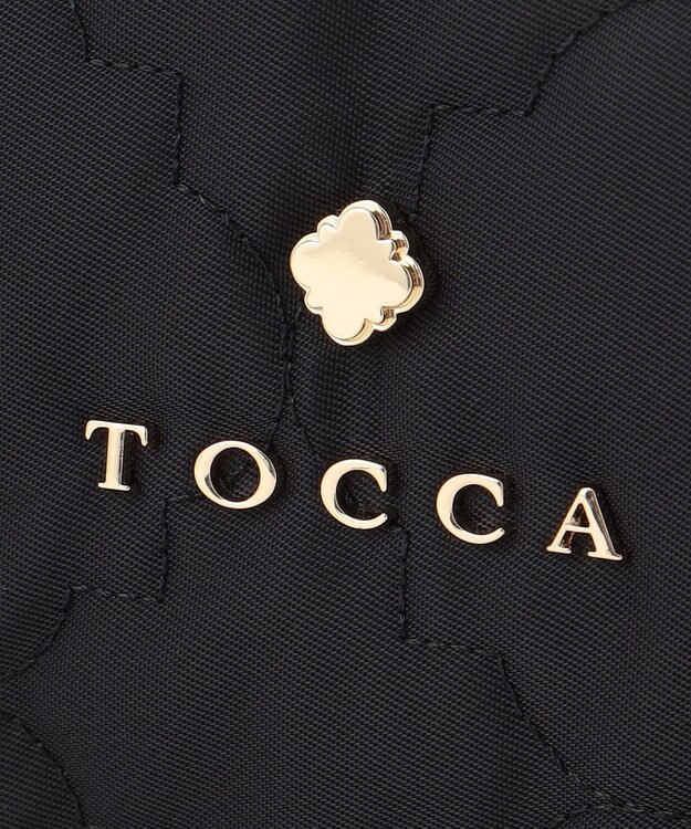 TOCCA 【撥水】CHECKER CLOVER QUILTMINIBAG キルトミニバッグ ブラック系