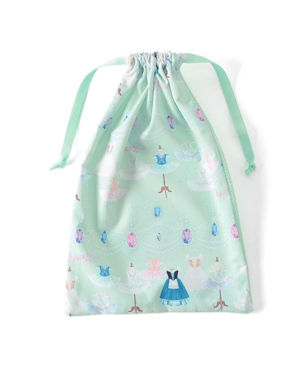 Chacott ジュエルチュチュ半メッシュ巾着M アイスグリーン