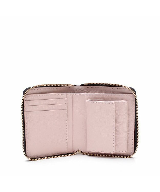 A.D.M.J. 【牛革】クロコ型押しスモールウォレット オニキスパーライズ