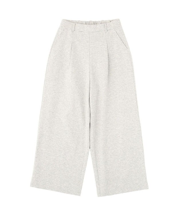 Green Parks タックワイドスウェットパンツ Gray Mixture