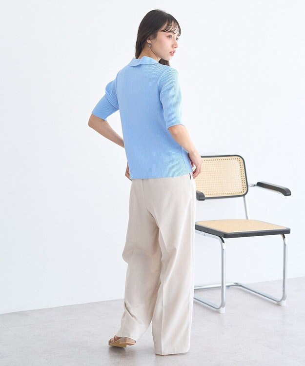 earth music&ecology ストレートパンツ Ecru