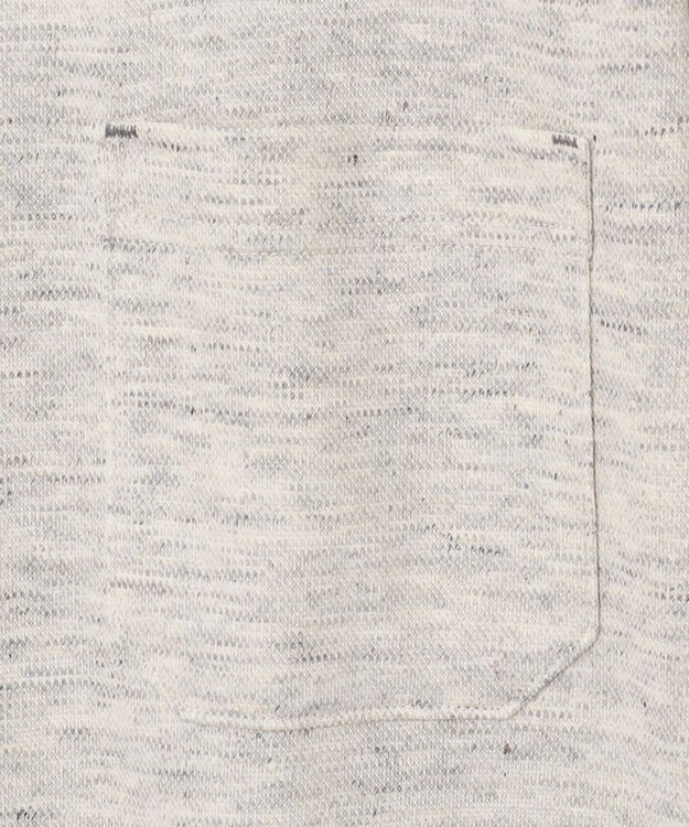 JOSEPH ABBOUD MOUNTAIN 【SPACE／UNISEX】リネンハニカム ポロシャツ ライトグレー系