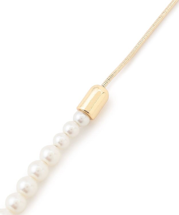 23区 パールコンビ スネークチェーン ネックレス ゴールド系