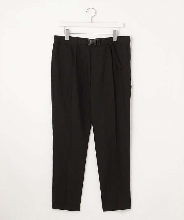 UNFILO MENS ライトリネン テーパードパンツ [23年春夏商品] ブラック