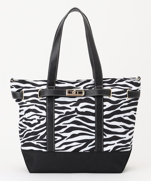 LA BAGAGERIE ベルテッド2WAYトート ゼブラ