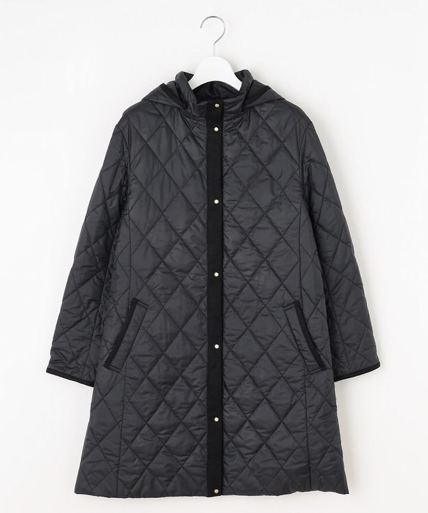 J.PRESS LADIES S 【WEB限定カラーあり・2way】コンパクトタフタキルティング  フーデッド コート 【WEB限定カラー】ネイビー系