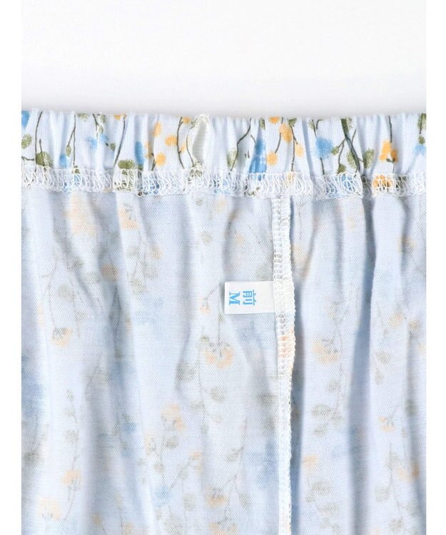 Wing 【数量限定　特別価格】 パジャマ 7分袖 8分丈 綿100％ 天竺素材 レディース EP8991 ウイング／ワコール サックス