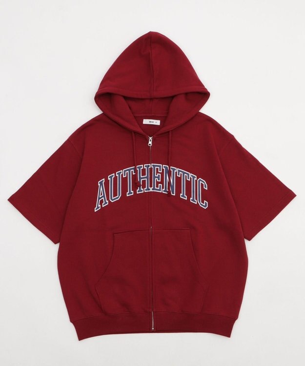 WEGO 【ユニセックス着用ITEM】カレッジロゴジップパーカー（SS） ワイン