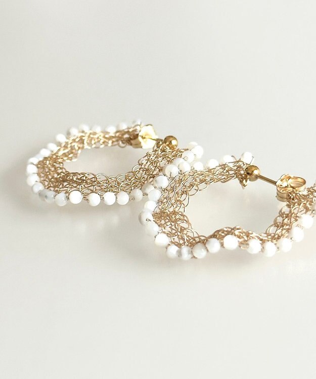 CASUMINO sweet pie 白蝶貝ピアス gold