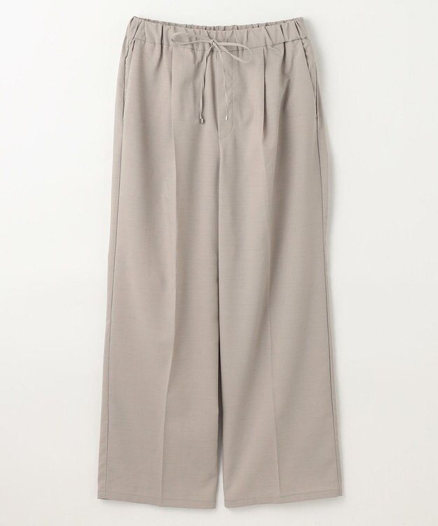 ANY L 【洗濯機可/セットアップ可/UVケア/速乾/イージーケア】サラサラテックリネンパンツ グレージュ