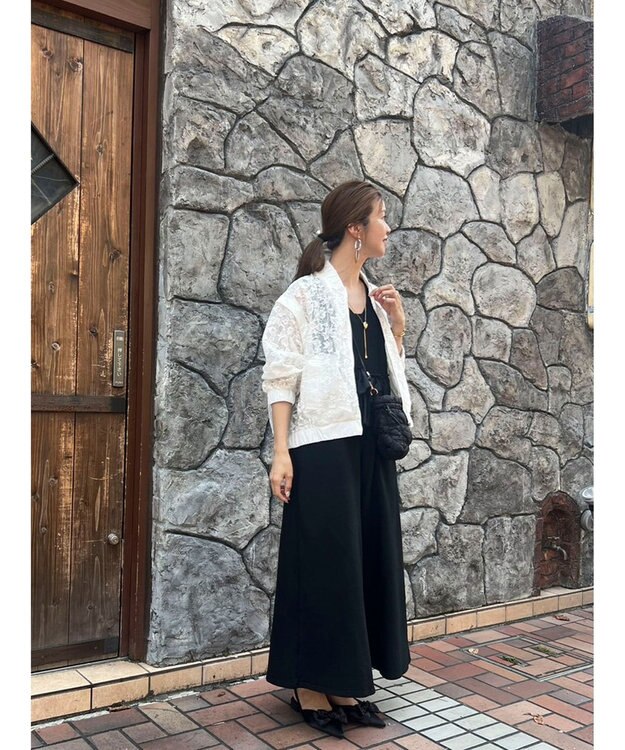 Green Parks ２ＷＡＹ　レースブルゾン Off White