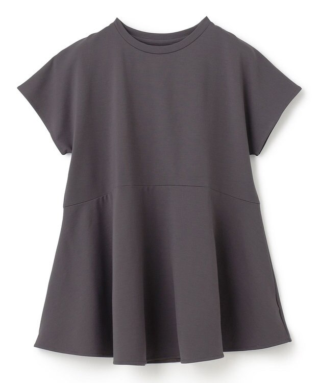 UNFILO BEAUTY FORM ペプラムＴシャツ チャコール