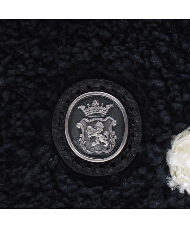 A.D.M.J. 【もこもこ】オスカー/コード刺しゅうキューブトート21cm(Dカン＋) PITCH BLACK