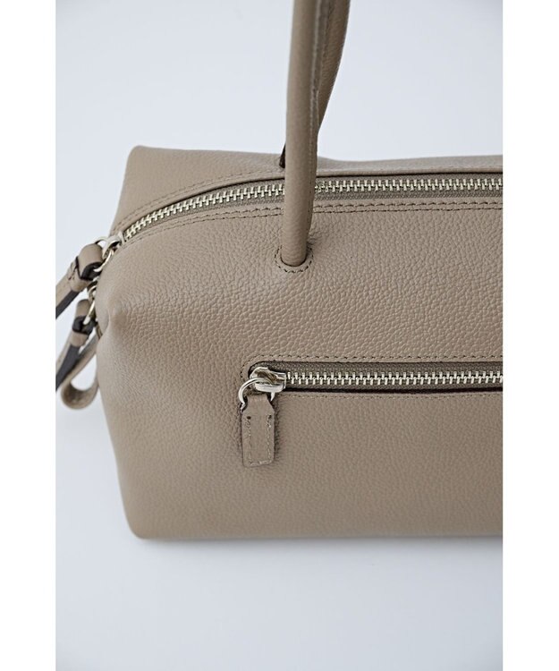 MIYABIYA 【本革・日本製】　MINI BOSTON BAG ベージュ