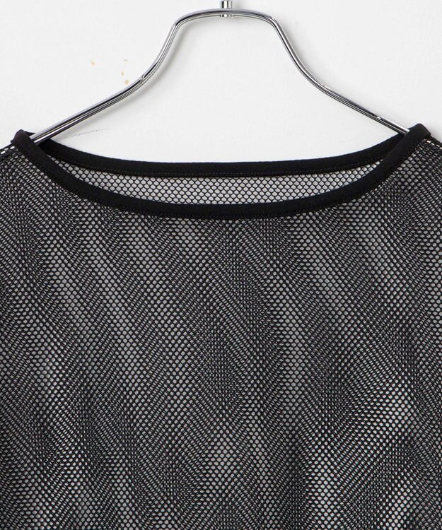 WEGO メッシュサイドドロストトップス ブラック