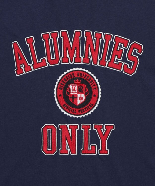 WEGO 【接触冷感/ユニセックス着用ITEM】カレッジロゴグラフィックT（SS） ネイビー