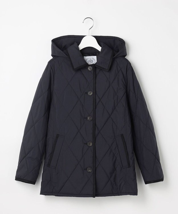 J.PRESS LADIES S 【2way】プレミアムBasic キルティング コート ネイビー系