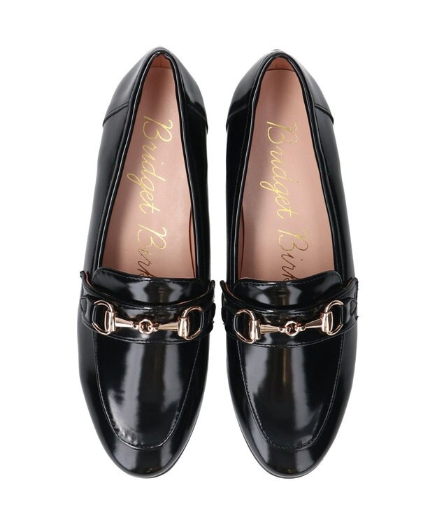 Bridget Birkin 【Bridget Birkin】シンプルビットデザインローファー ブラックエナメル