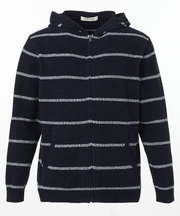 JOSEPH ABBOUD MOUNTAIN 【SPACE】ベアフリース フルZIPパーカー ネイビー系2