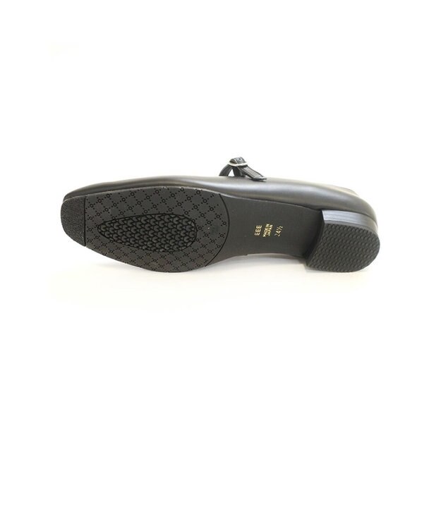 Pointer 日本製 本革ストラップ付きパンプス ブラック