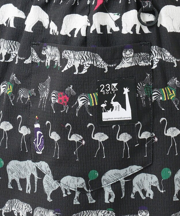 23区GOLF 【WOMEN】【ストレッチ】オリジナルパレード柄 クールメッシュスカート ブラック系5