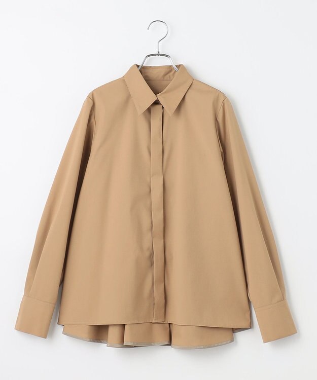 #Newans 【ANSWER for Co-Creation】バックフレアシャツ キャメル系