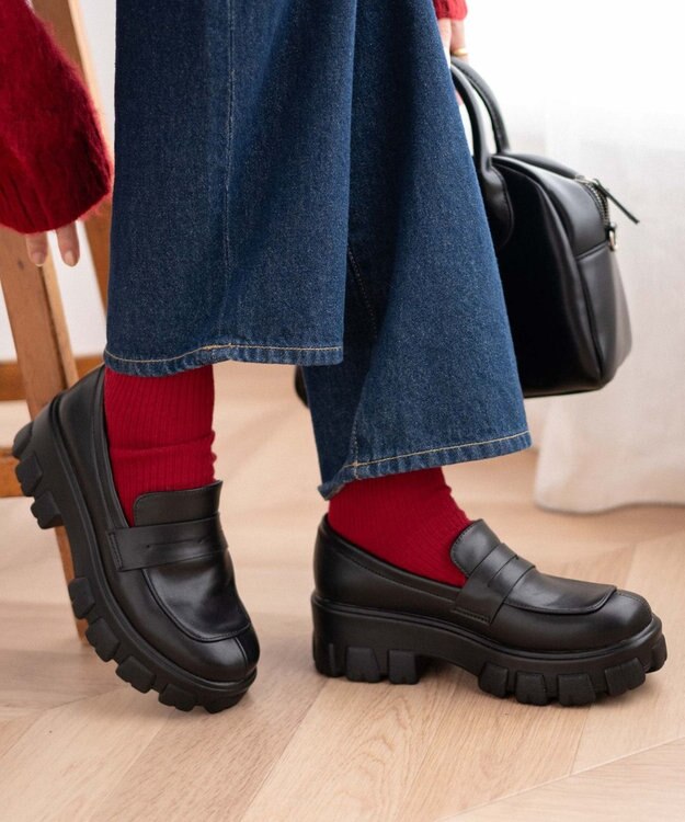 WEGO チャンキーソールシューズ 柄1